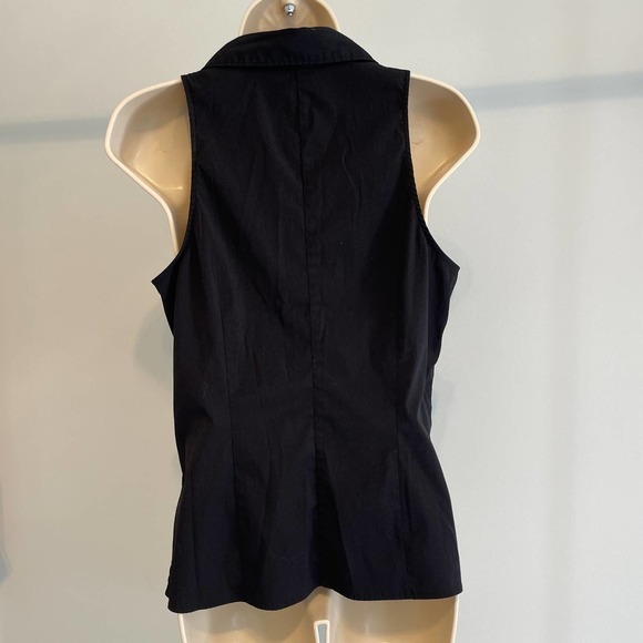 Express Black‎ V Neck Sleeveless Stretch Top Size 9/10 Pre-owned - Picture 3 of 8